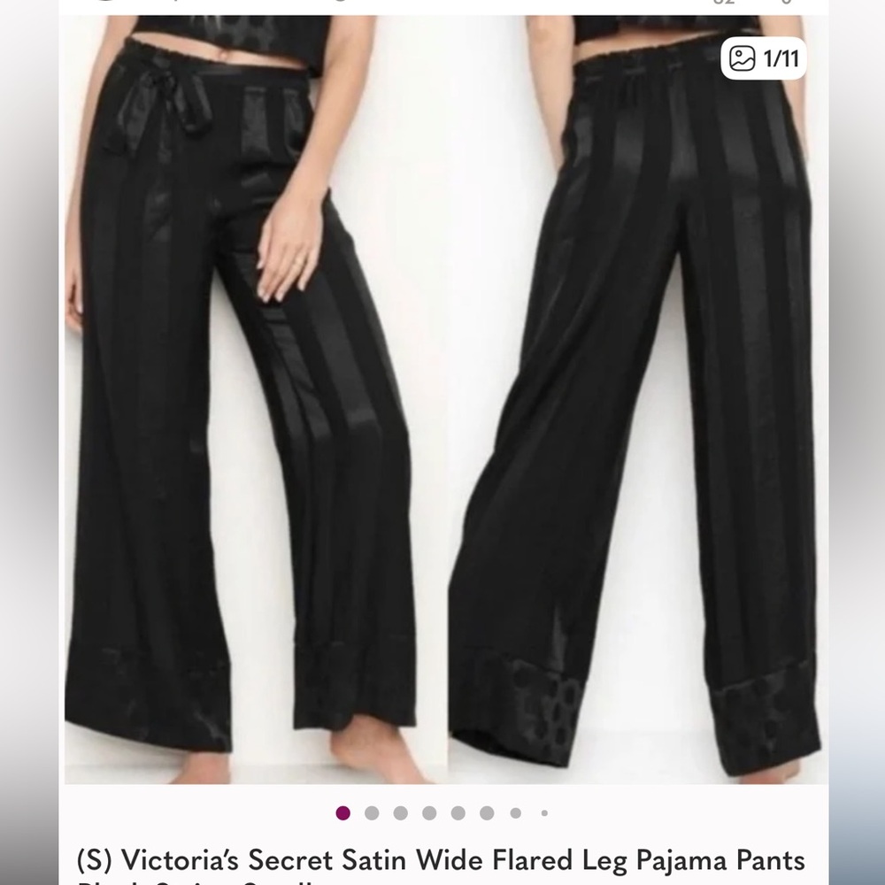 Victoria’s Secret Wide Leg Striped Pajama Bottom